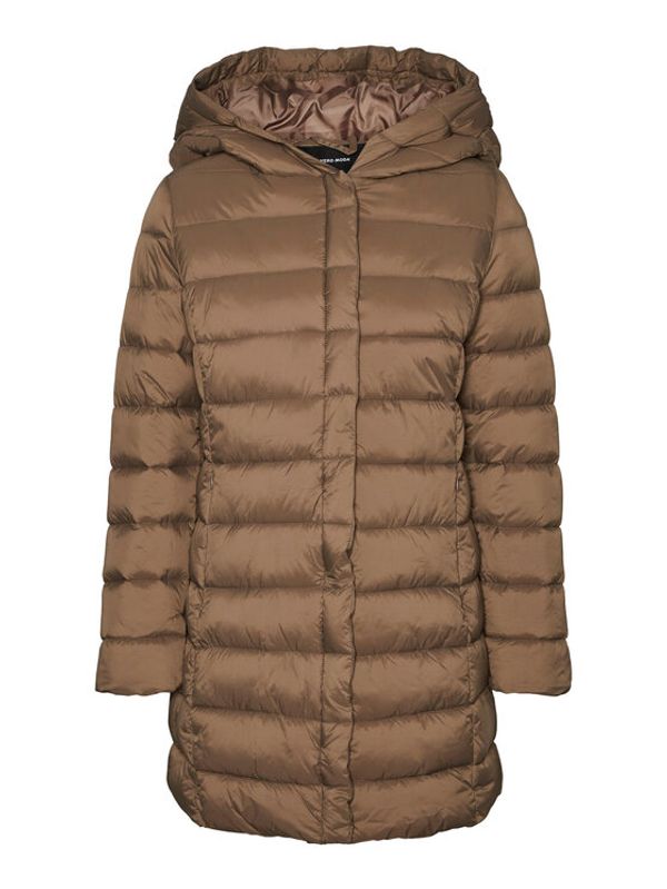 Vero Moda Curve Vero Moda Curve Пухено яке Carmen 10279554 Кафяв Regular Fit