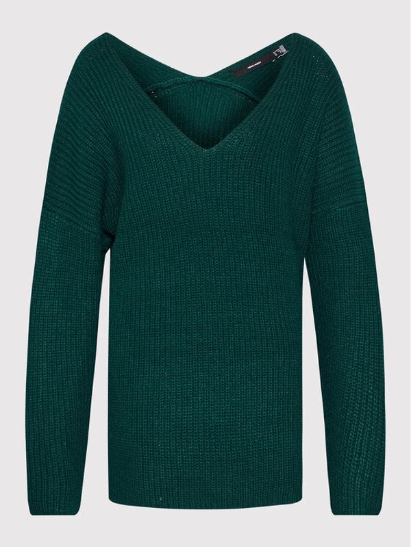 Vero Moda Curve Vero Moda Curve Пуловер Lea 10252754 Зелен Regular Fit