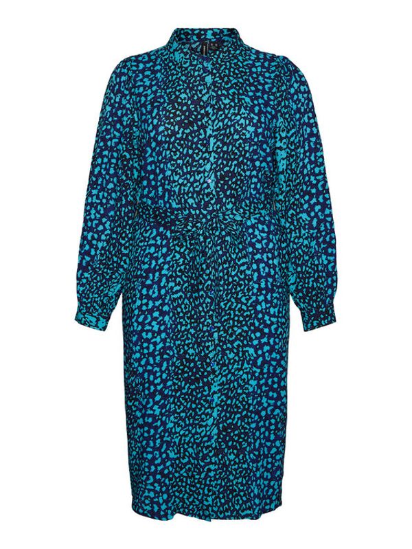 Vero Moda Curve Vero Moda Curve Рокля тип риза Kittie 10278551 Син Regular Fit