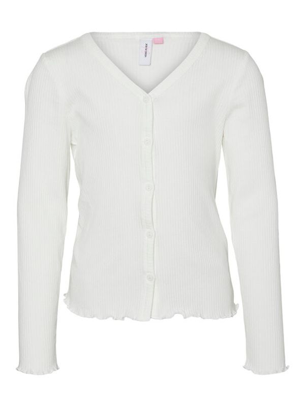 Vero Moda Girl Vero Moda Girl Кардиган Lavender 10279811 Бял Regular Fit