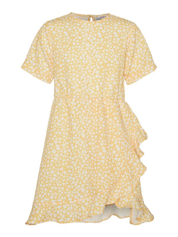 Vero Moda Girl Vero Moda Girl Рокля 10287397 Жълт Regular Fit