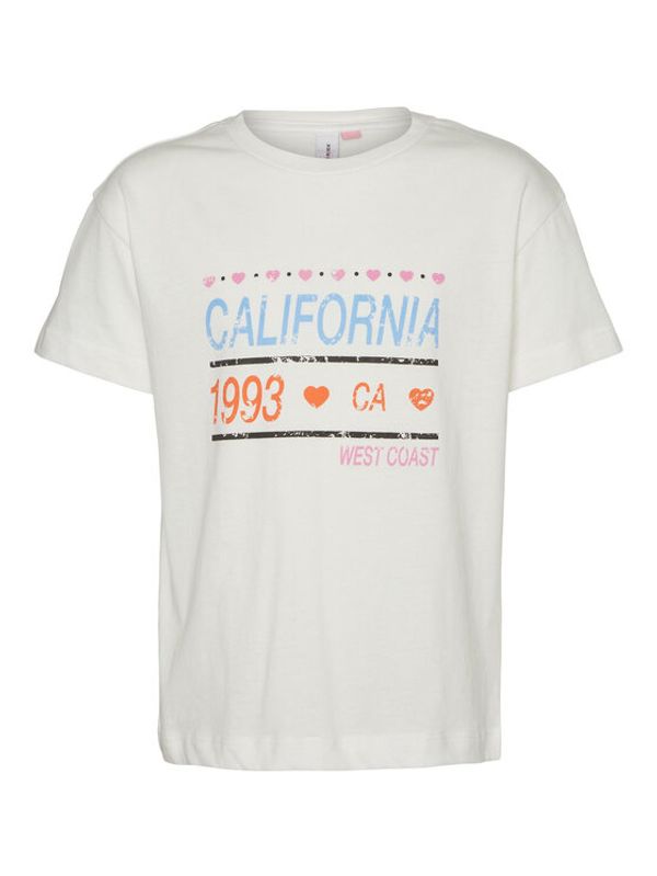 Vero Moda Girl Vero Moda Girl Тишърт 10285182 Бял Regular Fit