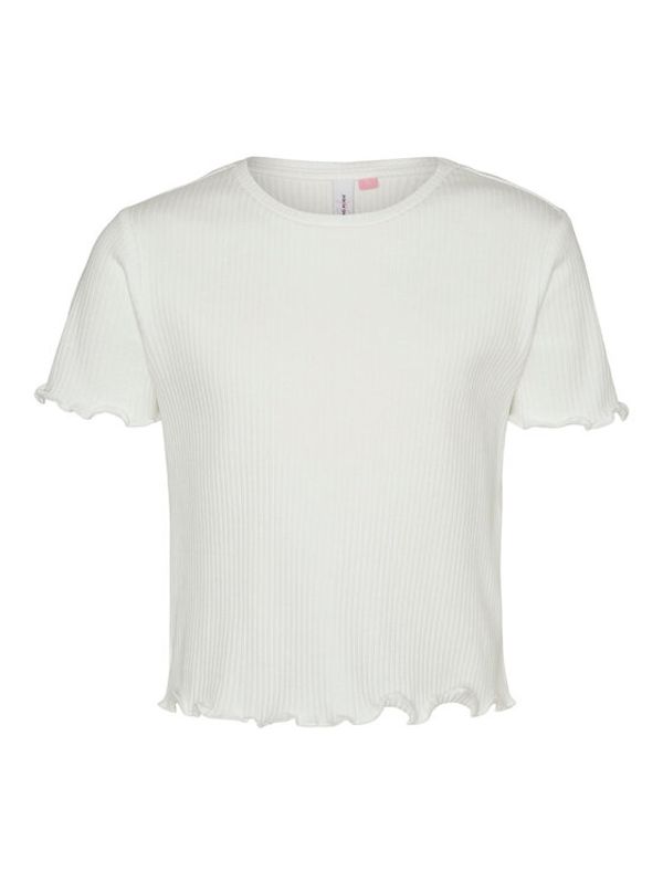 Vero Moda Girl Vero Moda Girl Тишърт 10285290 Бял Cropped Fit