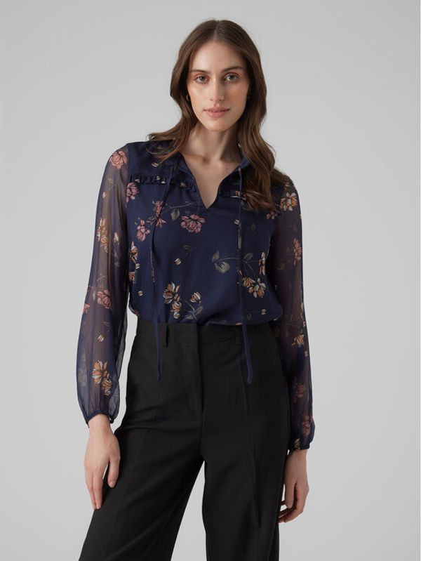 Vero Moda Vero Moda Блуза 10295551 Тъмносин Regular Fit