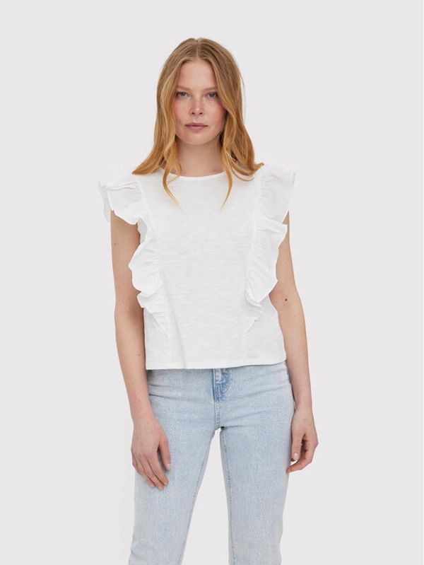 Vero Moda Vero Moda Блуза Ovina 10265116 Бял Regular Fit