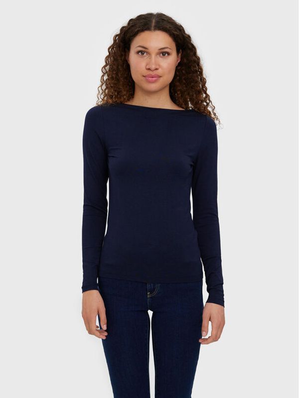 Vero Moda Vero Moda Блуза Panda 10274134 Тъмносин Slim Fit