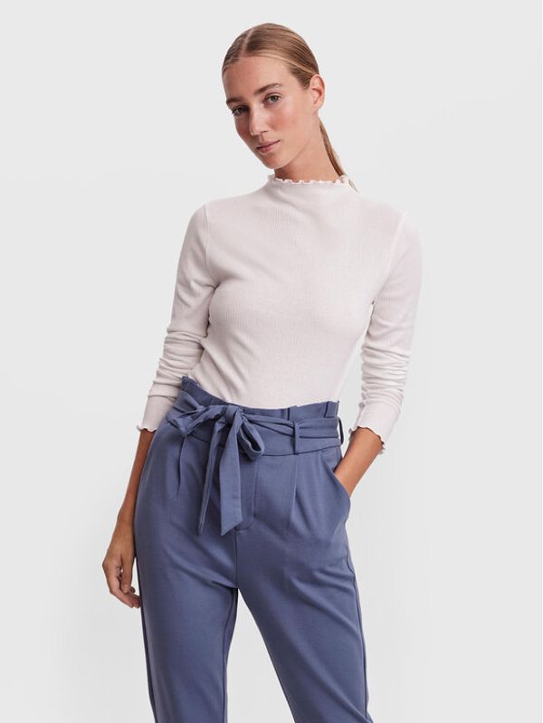Vero Moda Vero Moda Блуза Vio 10259206 Бял Slim Fit