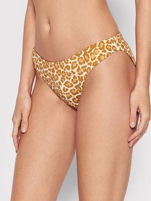 Vero Moda Vero Moda Долнище на бански Frilly 10259787 Кафяв