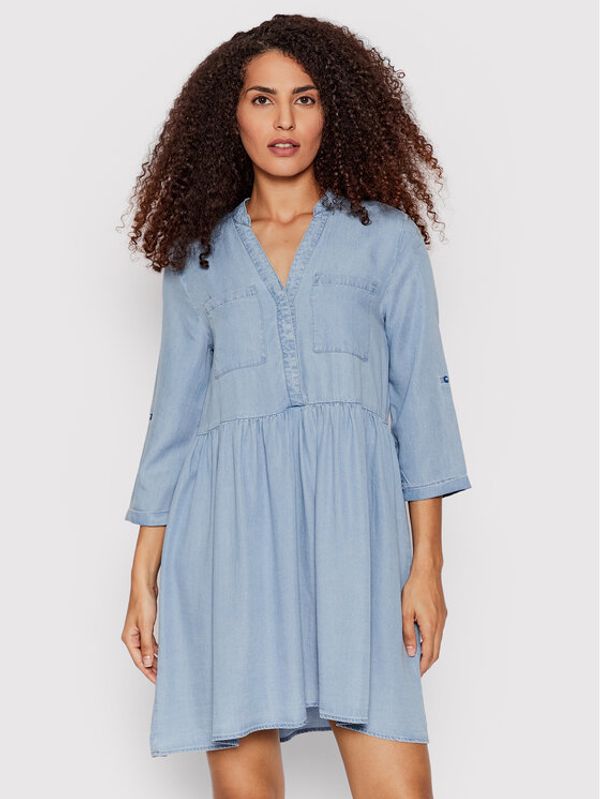 Vero Moda Vero Moda Дънкова рокля Libbie 10240108 Син Relaxed Fit