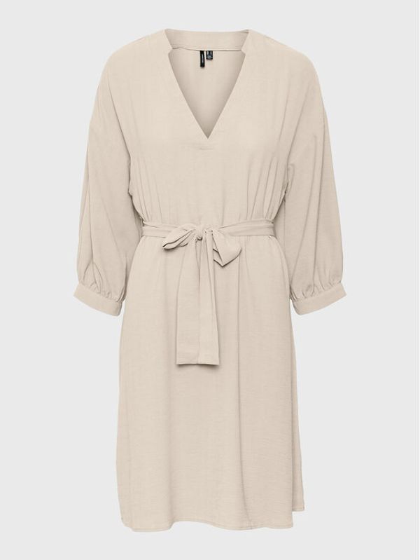 Vero Moda Vero Moda Ежедневна рокля Pye 10284134 Бежов Regular Fit