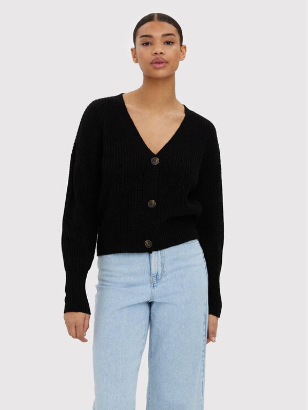 Vero Moda Vero Moda Кардиган Lea 10273853 Черен Regular Fit