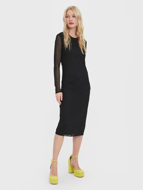 Vero Moda Vero Moda Коктейлна рокля Bella 10276741 Черен Slim Fit