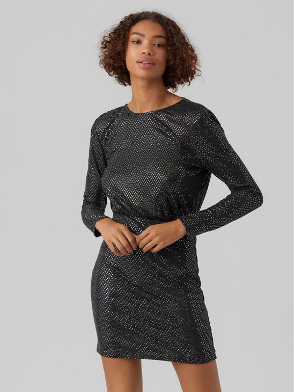 Vero Moda Vero Moda Коктейлна рокля Kalla 10277421 Черен Regular Fit