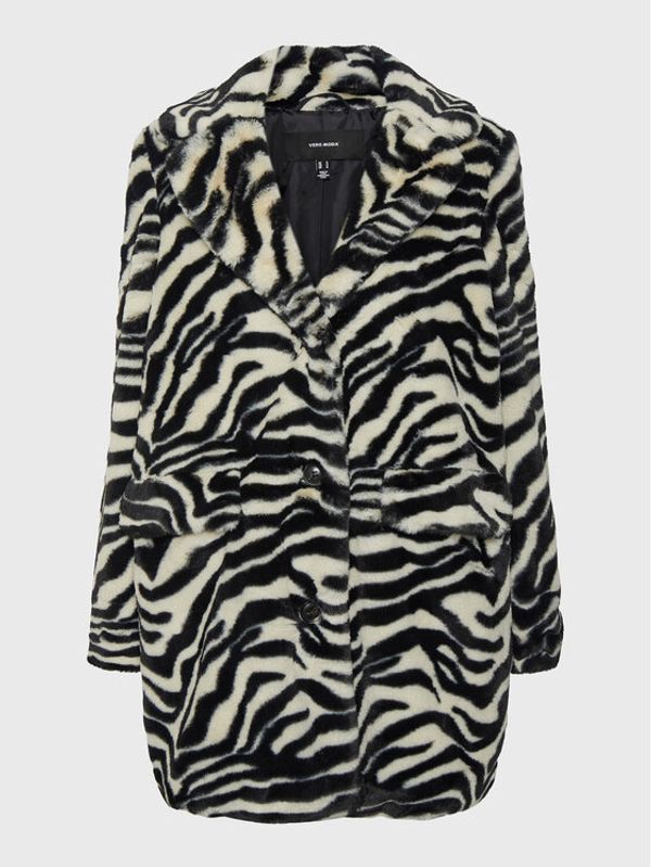 Vero Moda Vero Moda Кожено палто Rome 10267493 Черен Regular Fit