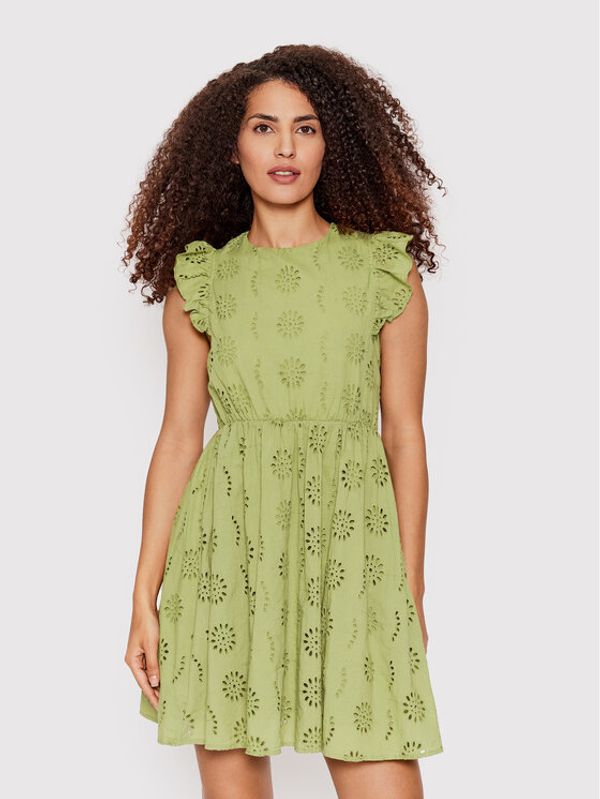 Vero Moda Vero Moda Лятна рокля Naima 10263155 Зелен Regular Fit