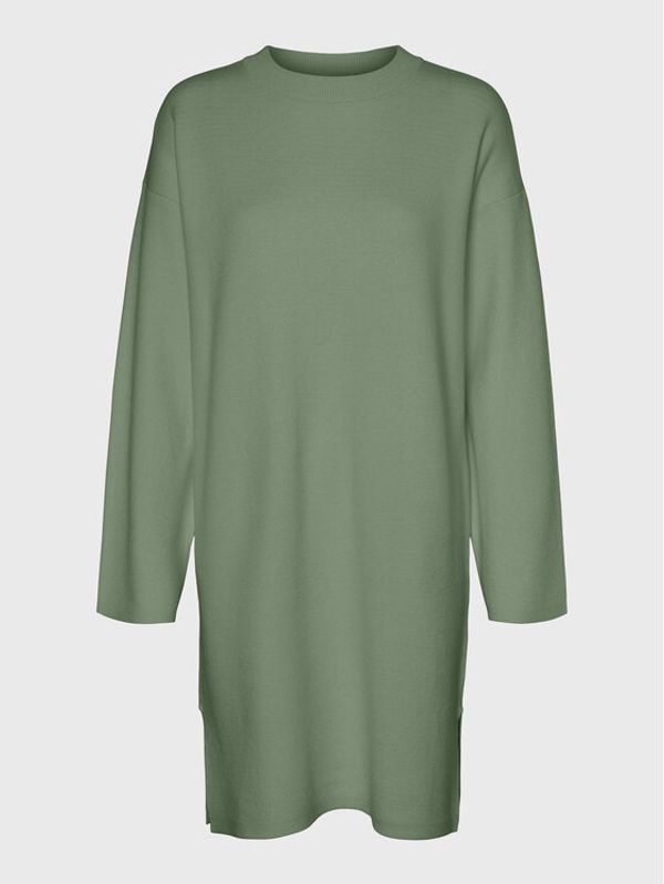 Vero Moda Vero Moda Плетена рокля Gold 10271183 Зелен Loose Fit