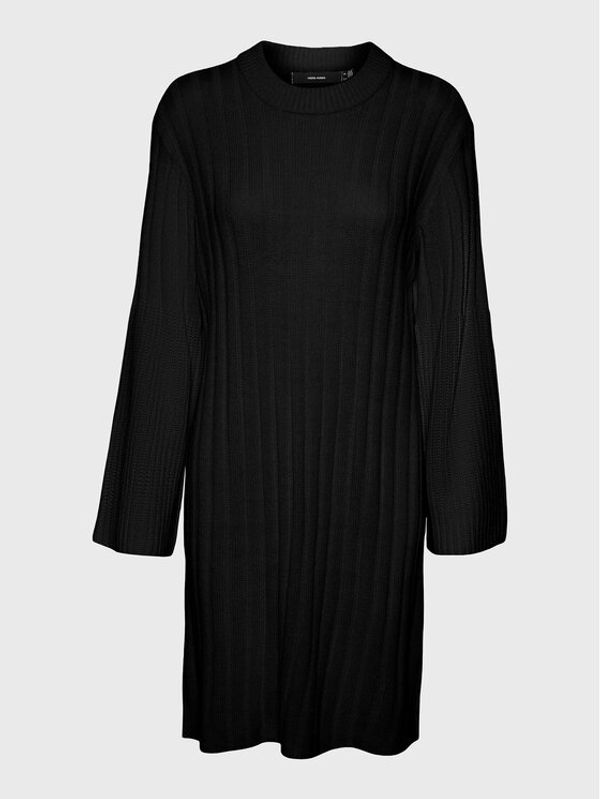 Vero Moda Vero Moda Плетена рокля Layla 10273088 Черен Regular Fit