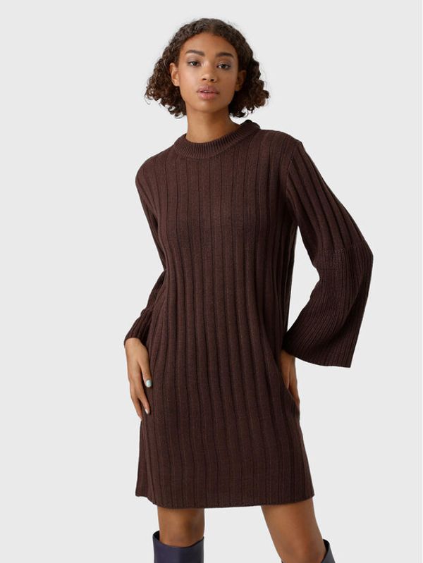 Vero Moda Vero Moda Плетена рокля Layla 10273088 Кафяв Regular Fit