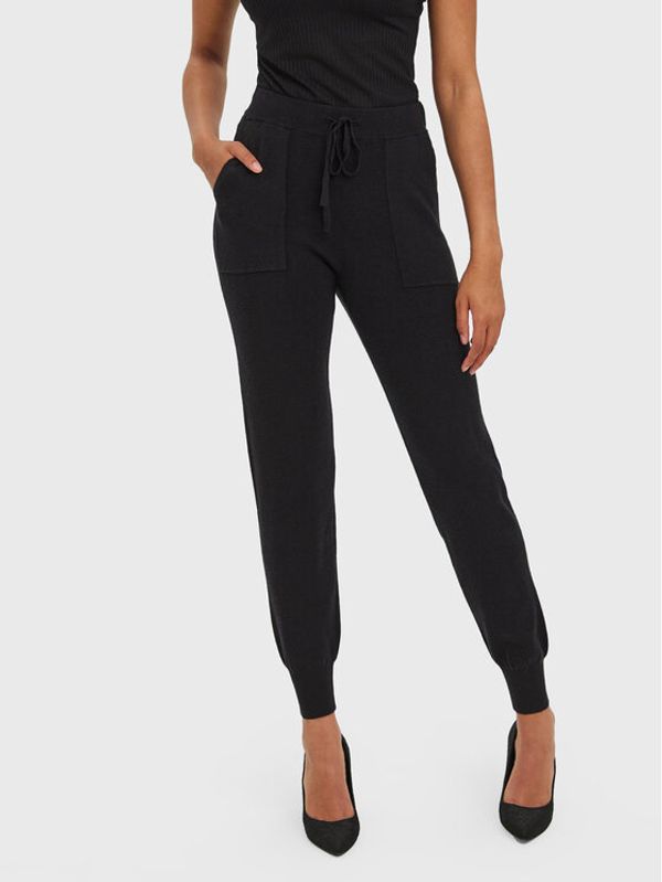 Vero Moda Vero Moda Плетени панталони Nancy 10270495 Черен Regular Fit