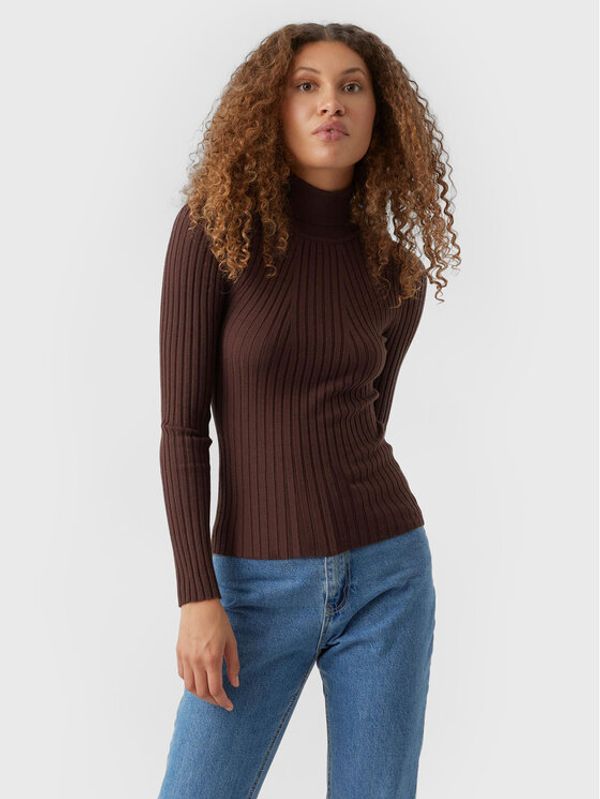 Vero Moda Vero Moda Поло Kiki 10272699 Кафяв Slim Fit