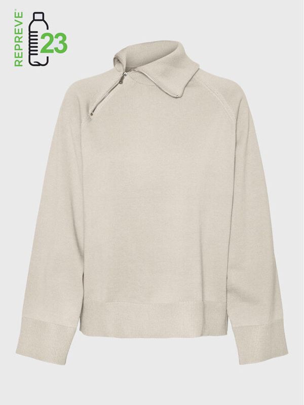 Vero Moda Vero Moda Поло Vivan 10271449 Екрю Regular Fit