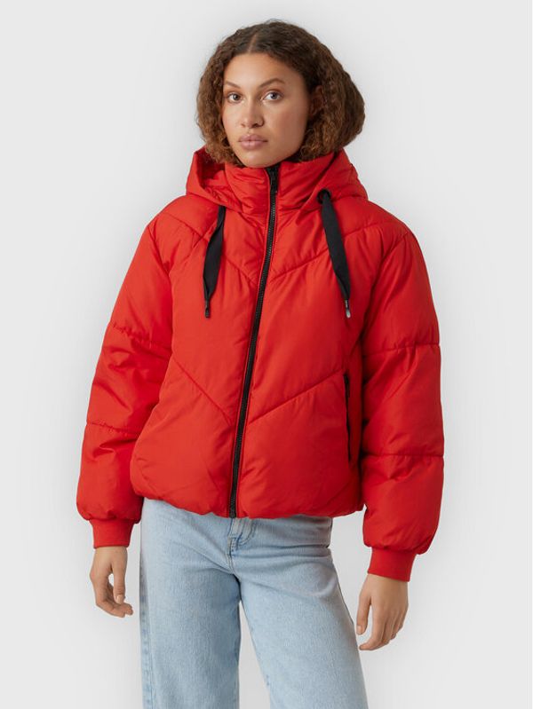 Vero Moda Vero Moda Пухено яке Beverly 10267111 Червен Regular Fit