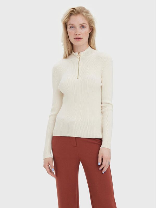 Vero Moda Vero Moda Пуловер Evie 10269110 Бежов Slim Fit