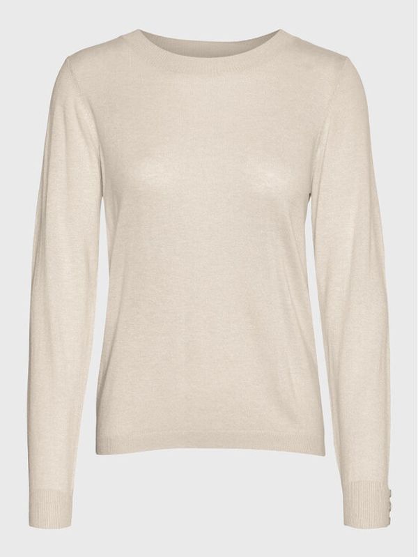 Vero Moda Vero Moda Пуловер Silky 10268010 Бял Regular Fit