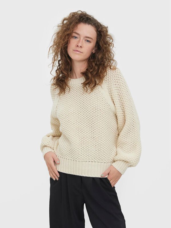 Vero Moda Vero Moda Пуловер Vertie 10271197 Бежов Regular Fit