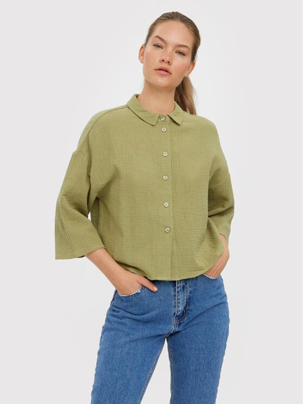 Vero Moda Vero Moda Риза Natali 10262929 Зелен Relaxed Fit