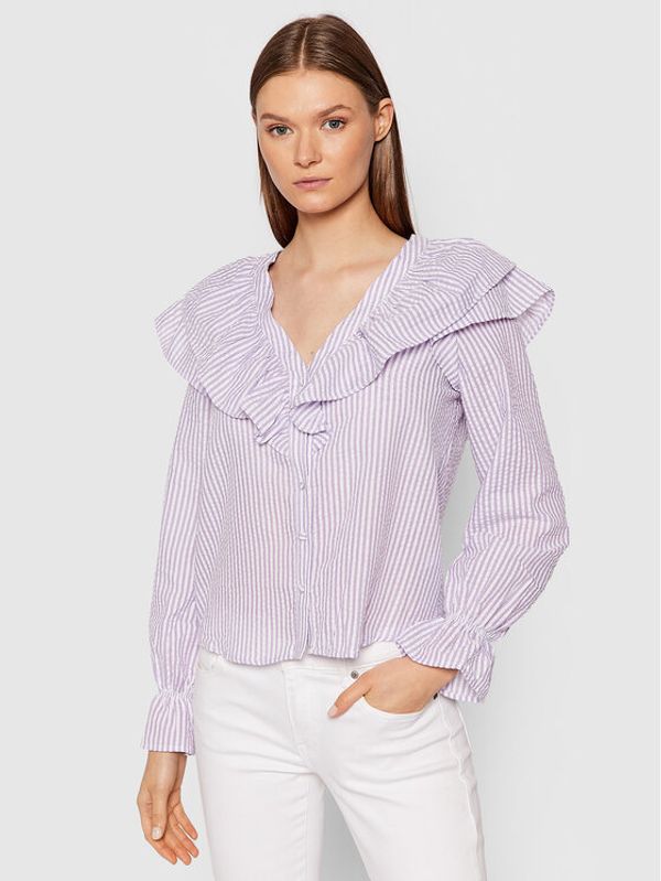 Vero Moda Vero Moda Риза Puri Striped 10265958 Виолетов Regular Fit