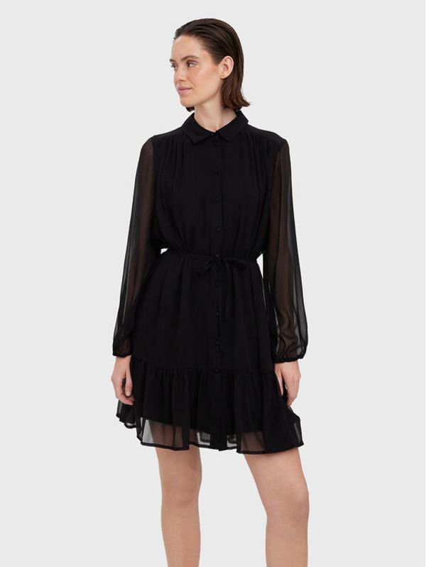 Vero Moda Vero Moda Рокля тип риза Kaya 10274181 Черен Regular Fit