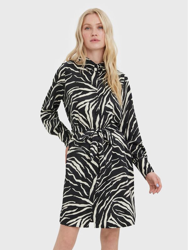Vero Moda Vero Moda Рокля тип риза Liva 10275274 Черен Regular Fit