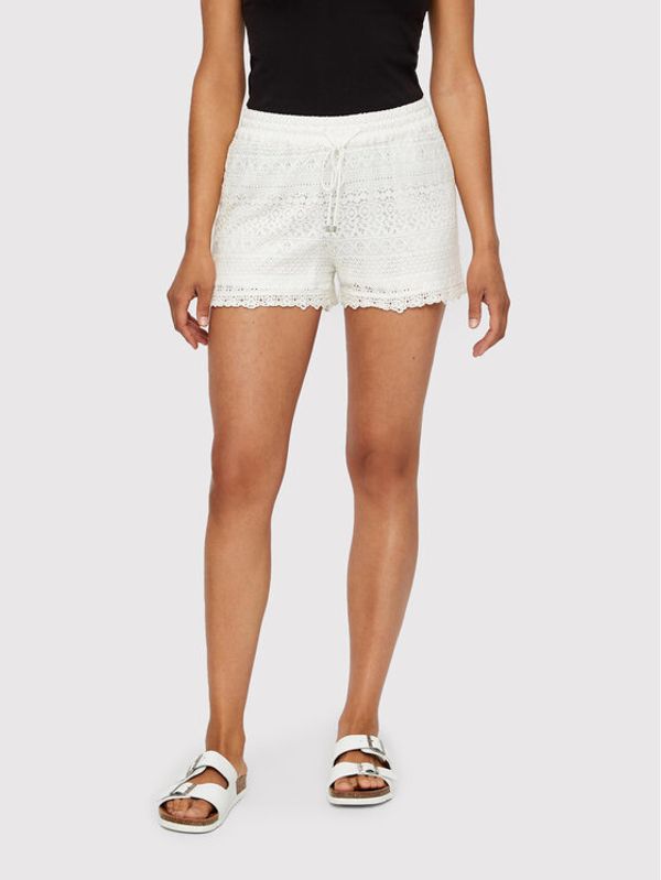 Vero Moda Vero Moda Шорти от плат Honey 10190155 Бял Regular Fit