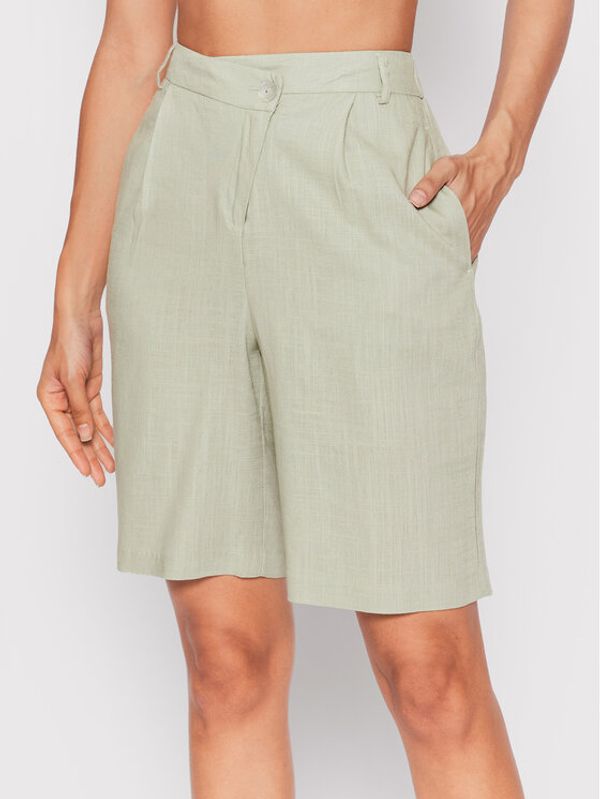 Vero Moda Vero Moda Шорти от плат Josie 10260287 Зелен Regular Fit