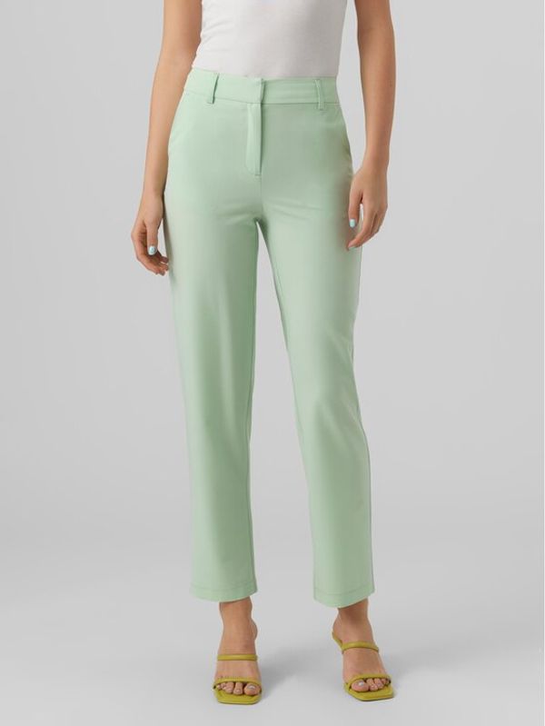 Vero Moda Vero Moda Текстилни панталони 10261257 Зелен Straight Fit