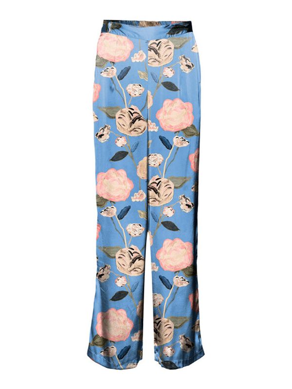 Vero Moda Vero Moda Текстилни панталони Renee 10282222 Син Relaxed Fit