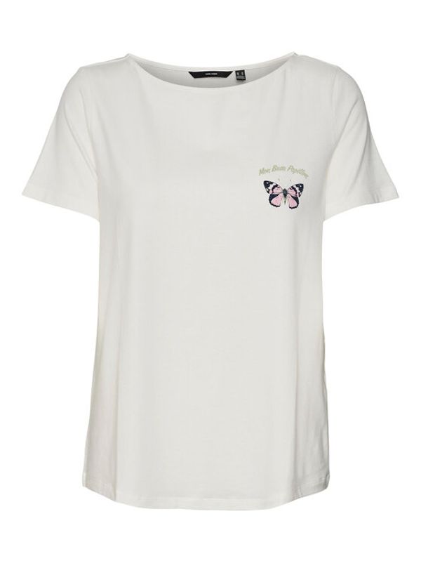 Vero Moda Vero Moda Тишърт 10282877 Бял Regular Fit