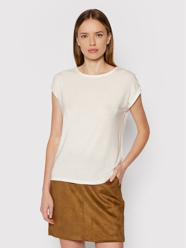 Vero Moda Vero Moda Тишърт Ava 10187159 Бял Relaxed Fit