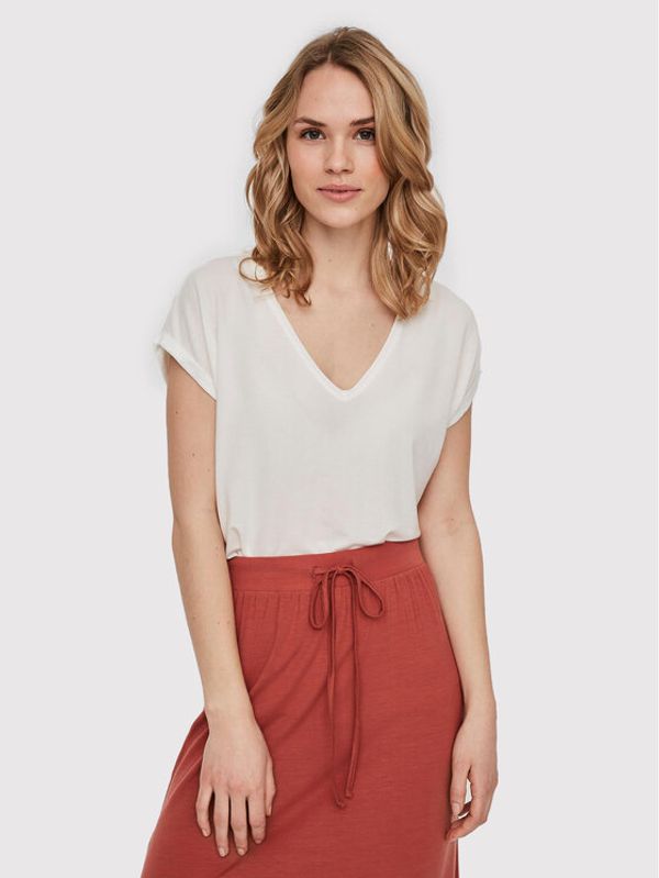Vero Moda Vero Moda Тишърт Ava 10231343 Бял Regular Fit