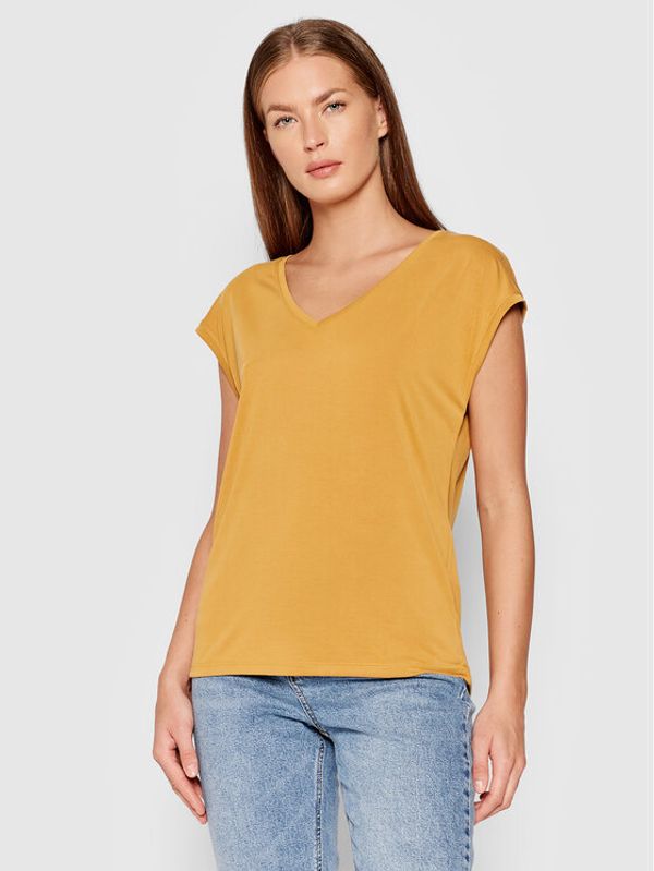 Vero Moda Vero Moda Тишърт Filli 10246928 Жълт Regular Fit