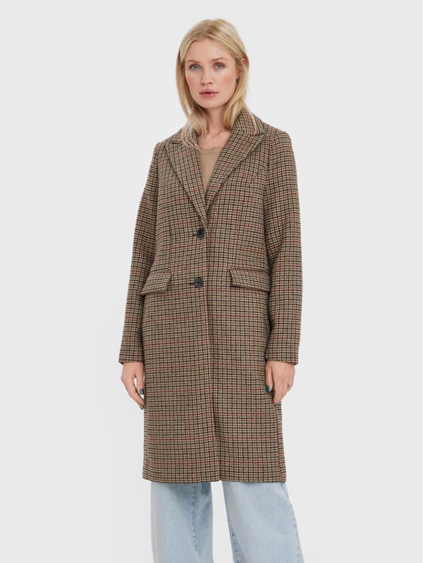 Vero Moda Vero Moda Вълнено палто Blast 10273533 Кафяв Regular Fit
