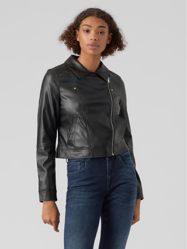 Vero Moda Vero Moda Яке от имитация на кожа 10278269 Черен Regular Fit