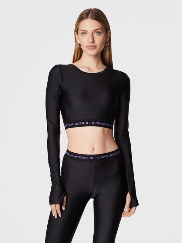 Versace Jeans Couture Versace Jeans Couture Блуза 73HAH218 Черен Slim Fit