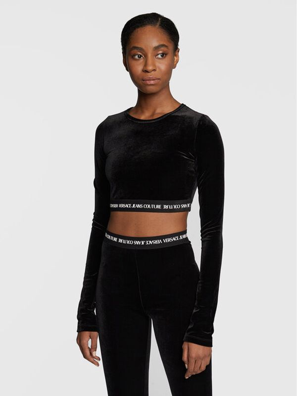 Versace Jeans Couture Versace Jeans Couture Блуза 73HAH218 Черен Slim Fit