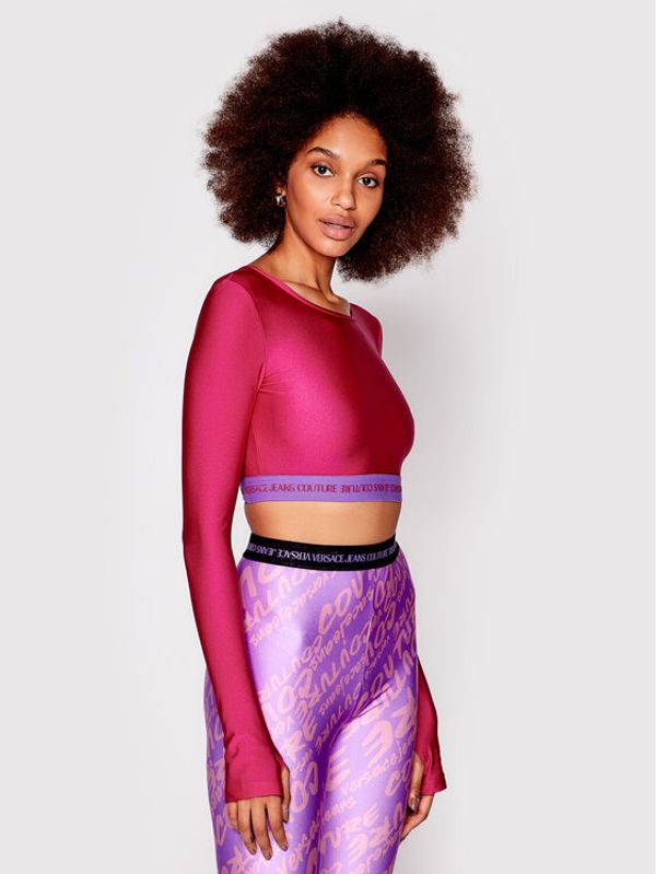 Versace Jeans Couture Versace Jeans Couture Блуза 73HAH218 Розов Slim Fit