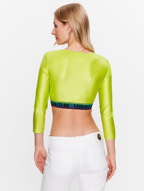 Versace Jeans Couture Versace Jeans Couture Блуза 74HAH218 Зелен Regular Fit