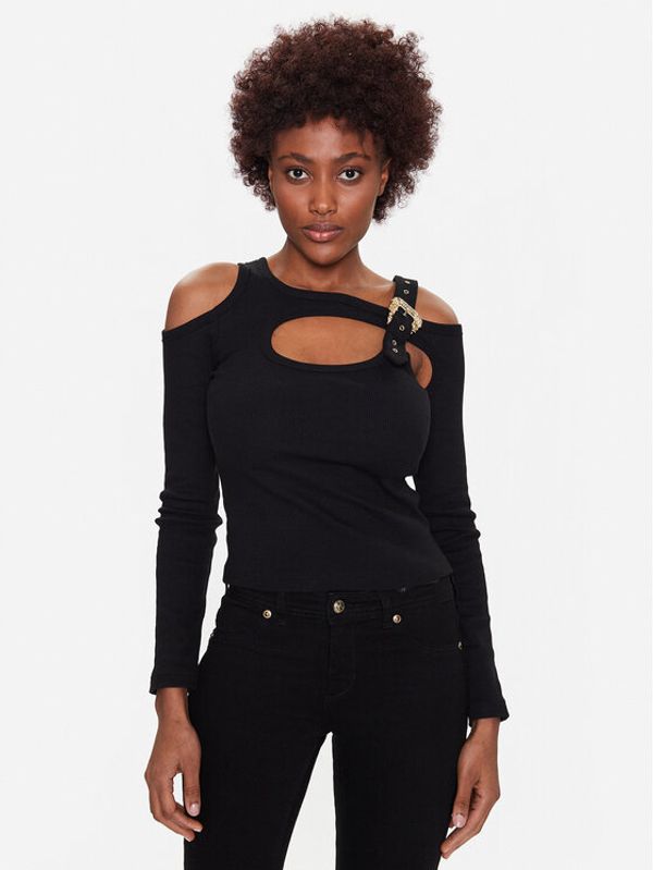 Versace Jeans Couture Versace Jeans Couture Блуза 74HAH607 Черен Slim Fit