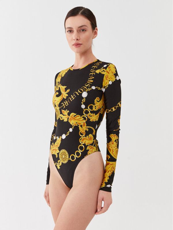 Versace Jeans Couture Versace Jeans Couture Боди 75HAM221 Черен Slim Fit