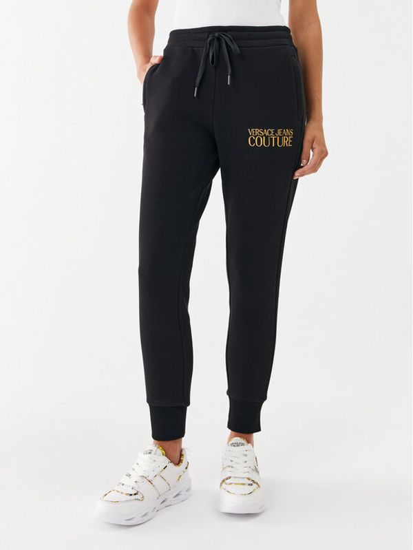 Versace Jeans Couture Versace Jeans Couture Долнище анцуг 73HAAT01 Черен Regular Fit